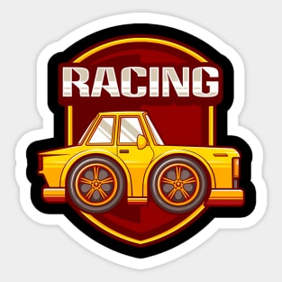 Mini Car Racing Sticker